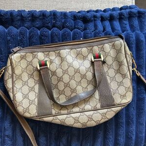 Gucci Brown Monogram Shoulder Bag